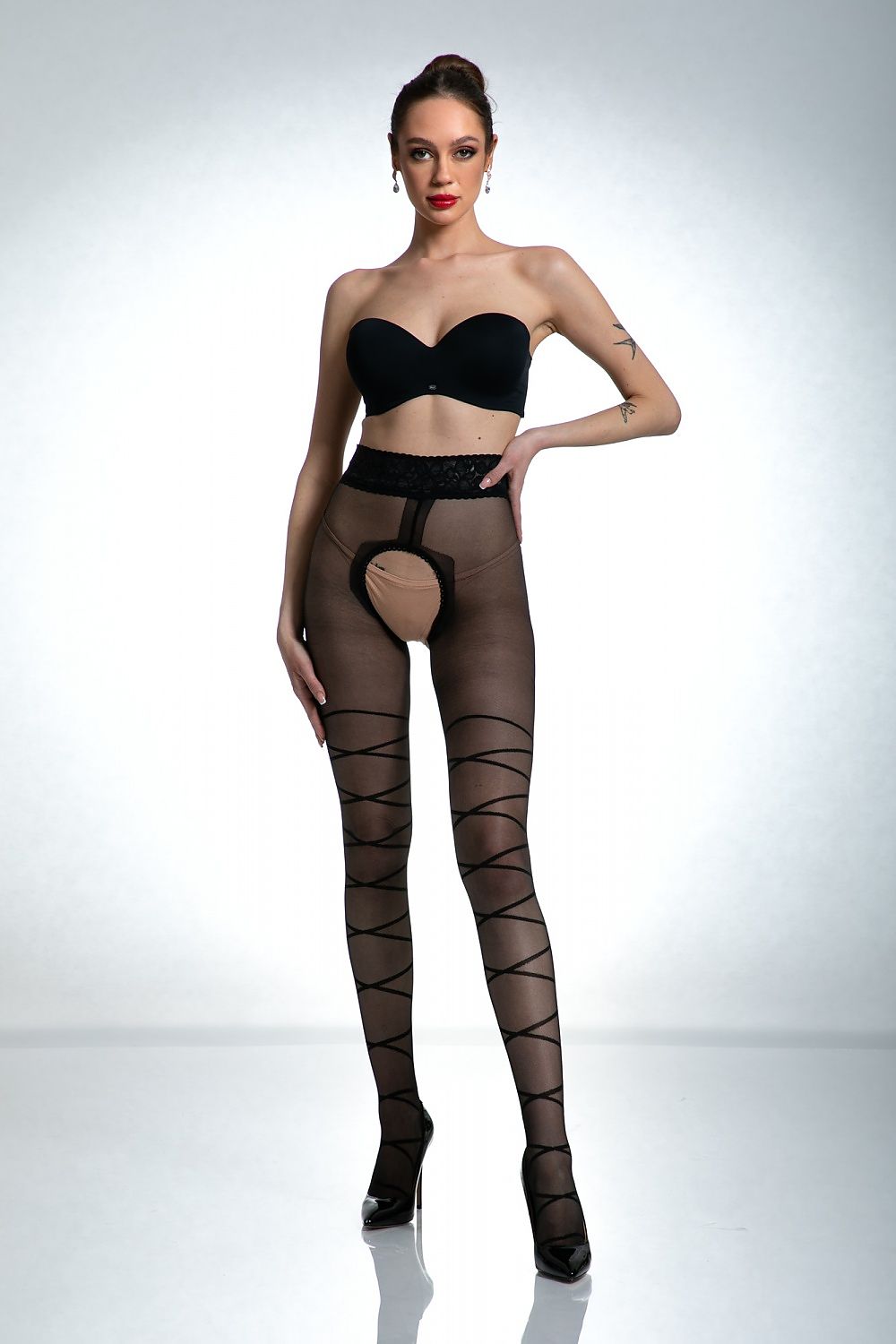   Rajstopy Model Dominatrice black 20 DEN Black - Amour 