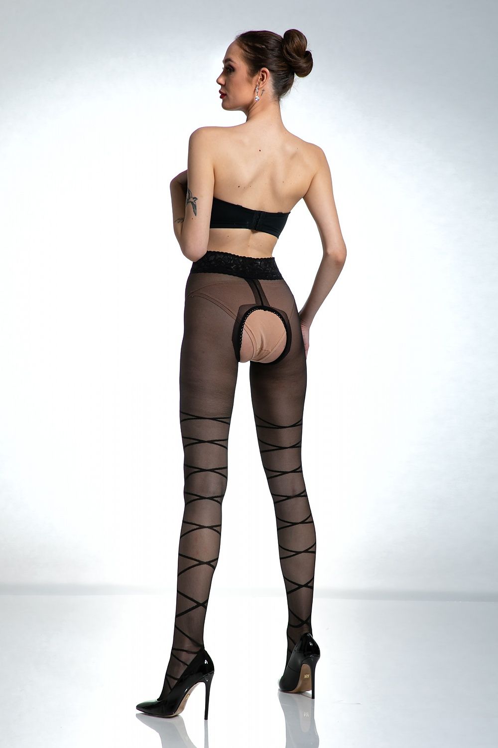   Rajstopy Model Dominatrice black 20 DEN Black - Amour 
