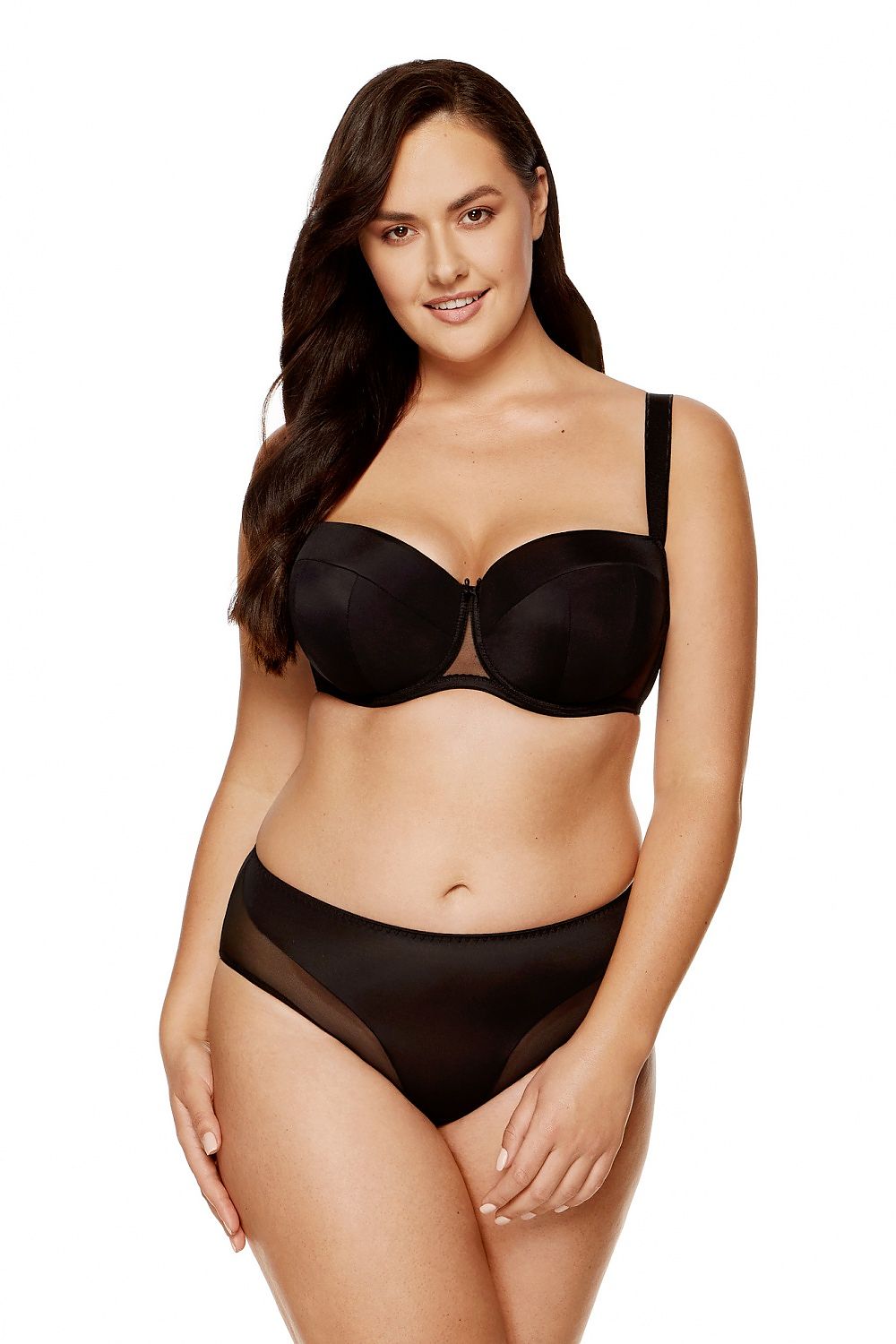  Biustonosz push up Biustonosz Usztywniany Model Zara B4 Black - Gorteks 