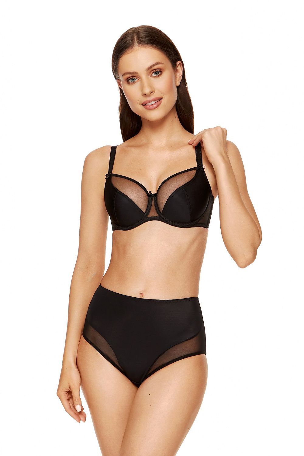  Biustonosz Soft Model Zara B2-V2 Black - Gorteks 