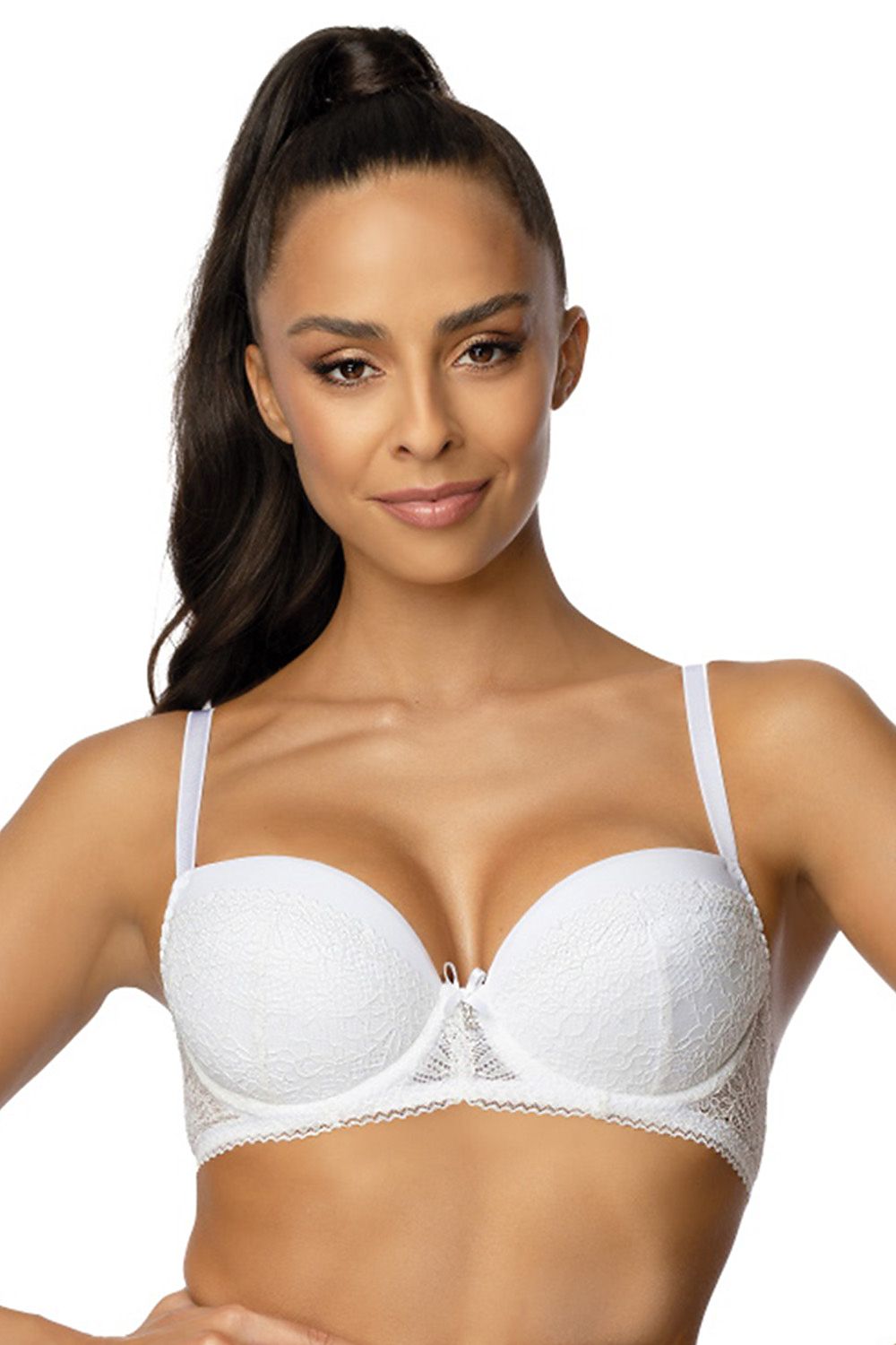  Biustonosz push up Biustonosz Push-up Model 0199/11 Patrice White - Mat 