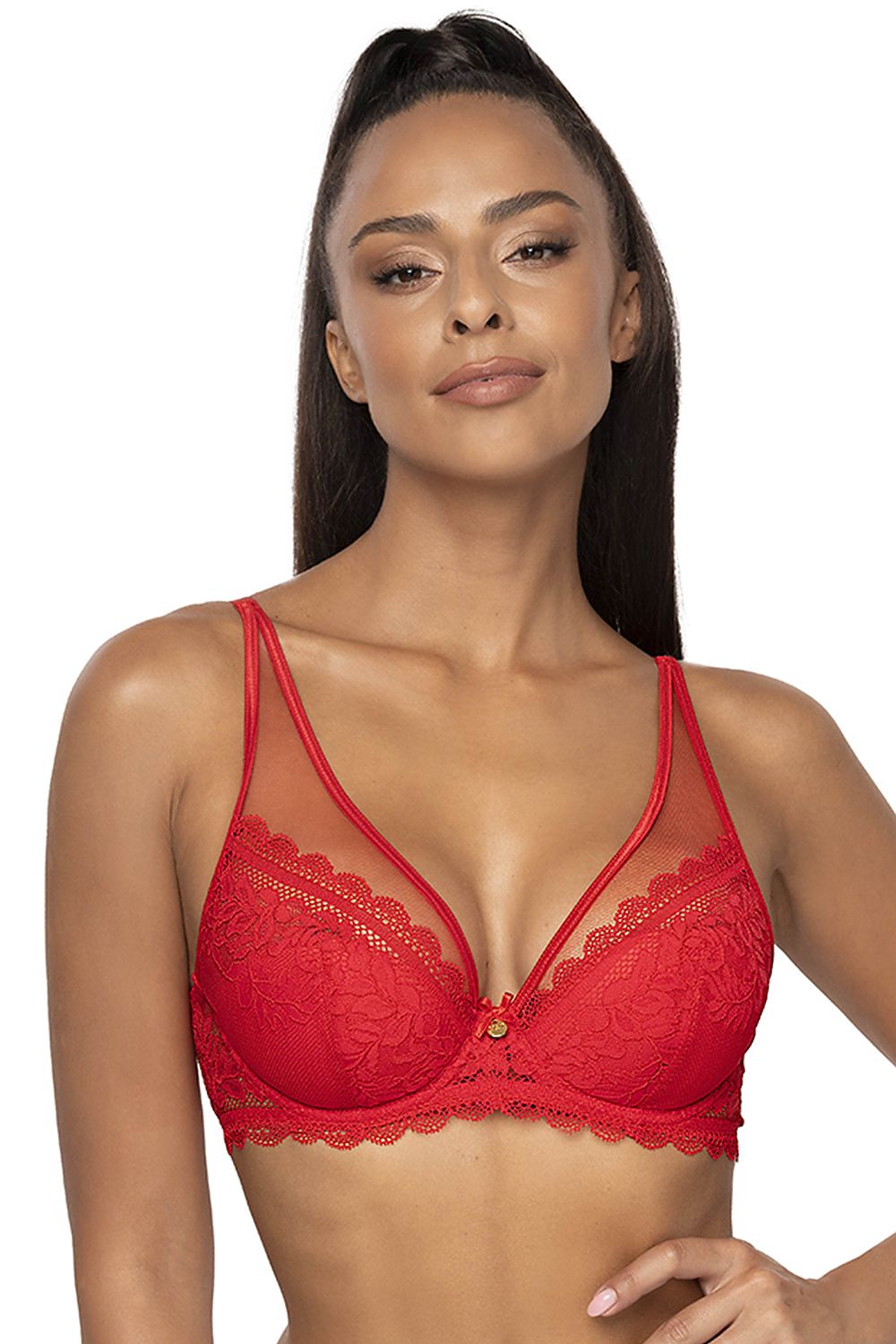  Biustonosz push up Biustonosz Push-up Model 0198/11 Estelle Red - Mat 