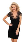 Koszulka nocna Koszulka Model Roxana 181920 Black - Donna 