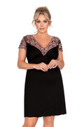  Koszulka nocna Koszulka Model Adele Plus 182706 Black - Donna 