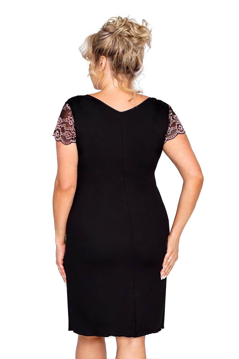  Koszulka nocna Koszulka Model Adele Plus 182706 Black - Donna 