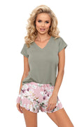 Piżama Damska Model Nicola 1/2 183075 Green/Pink - Donna 