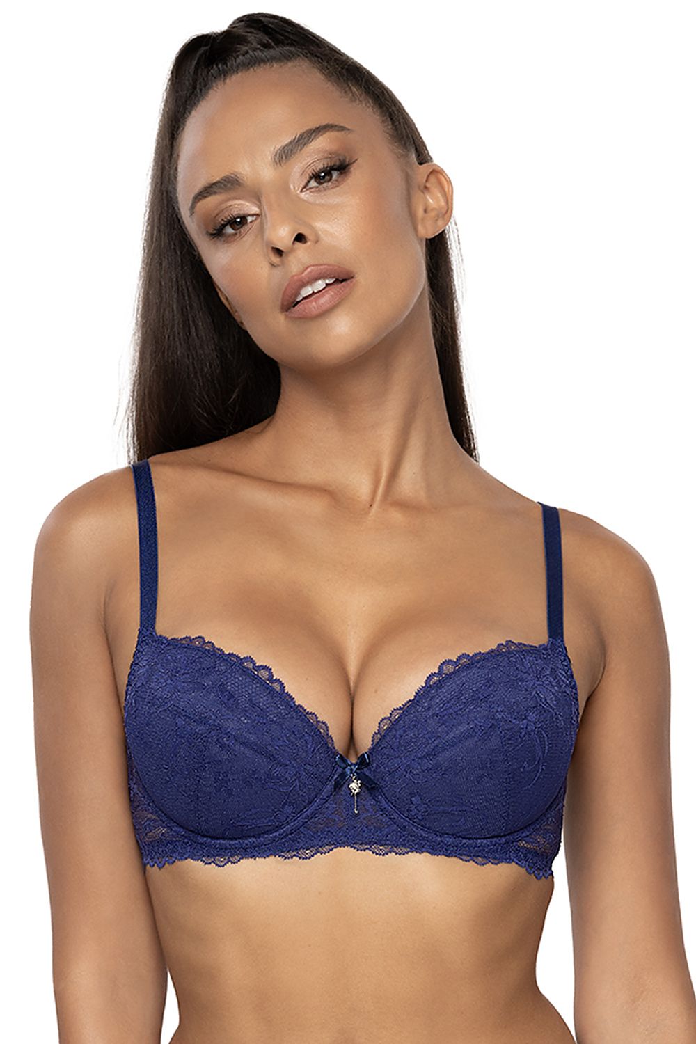  Biustonosz push up Biustonosz Push-up Model 3827/11 Maxine Navy - Mat 
