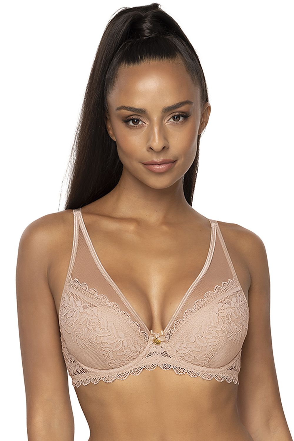  Biustonosz push up Biustonosz Push-up Model 0198/11 Estelle Beige - Mat 