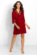  Szlafrok Damski Model Allure 223368 Wine - Momenti Per Me 