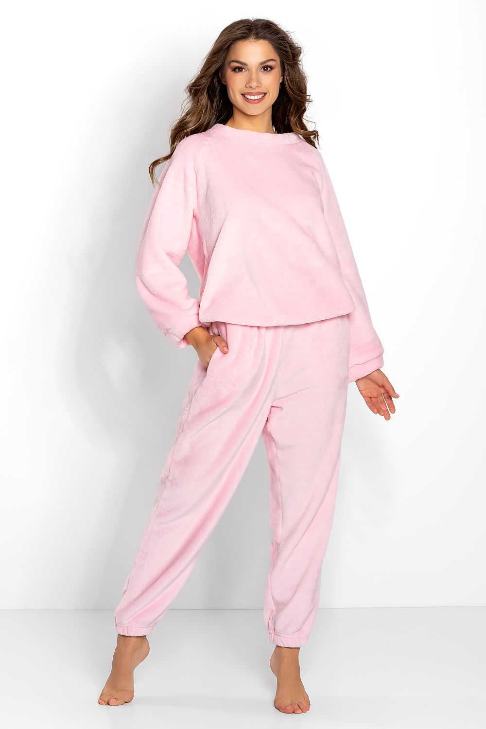  Spodnie Dres Damski Model Kimberly 178895 Pink - Momenti Per Me 