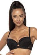  Biustonosz push up Biustonosz push-up Model 0203/11 Lindsay Black - Mat 