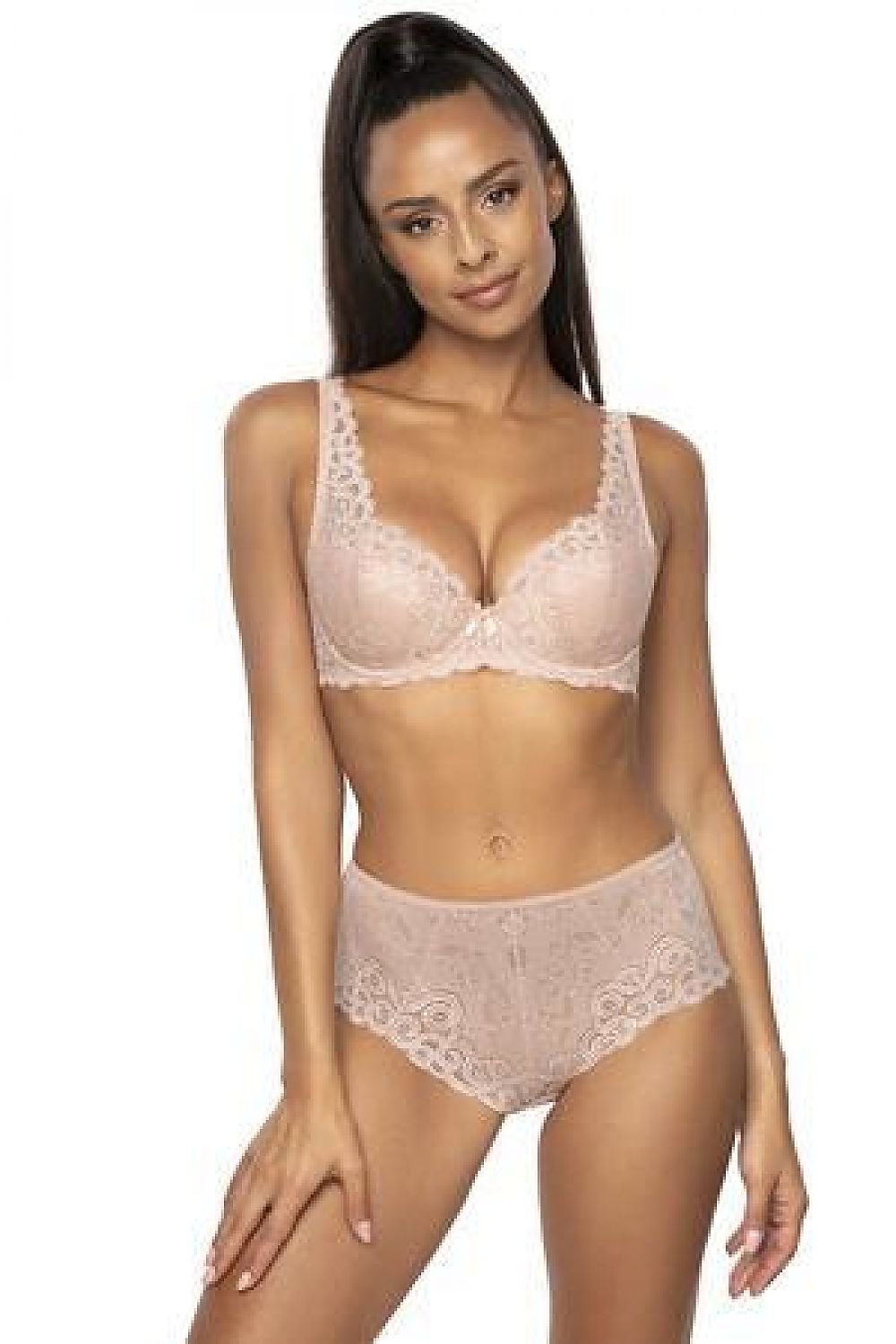  Biustonosz push up  Biustonosz Usztywniany Model 3824/22 Natalie BIG Powder Pink - Mat 