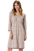  Koszulka nocna Koszula Nocna Model Majka 1385 Beige - M-Max 