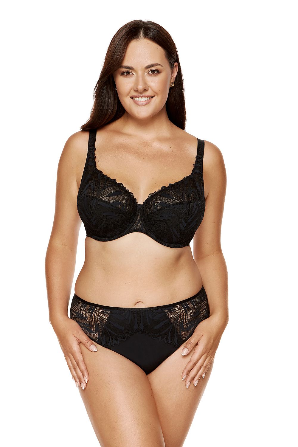  Biustonosz Soft Biustonosz Semi-Soft Model Eclipse B3 Black - Gorteks 
