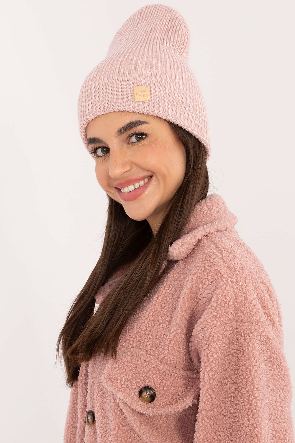   Czapka Model JK-CZ-50.25 Light Pink - Rue Paris 