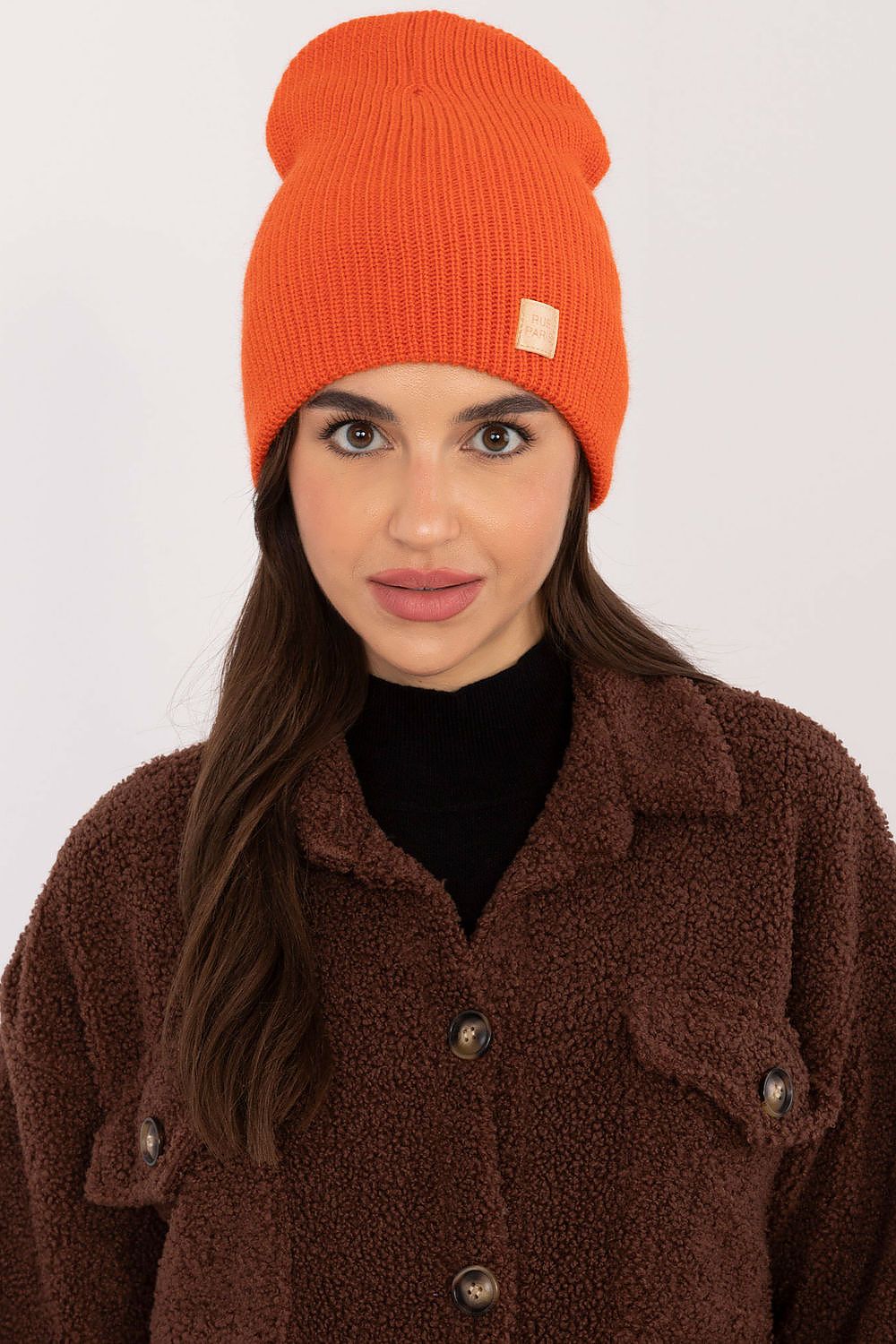   Czapka Model JK-CZ-50.25 Orange - Rue Paris 