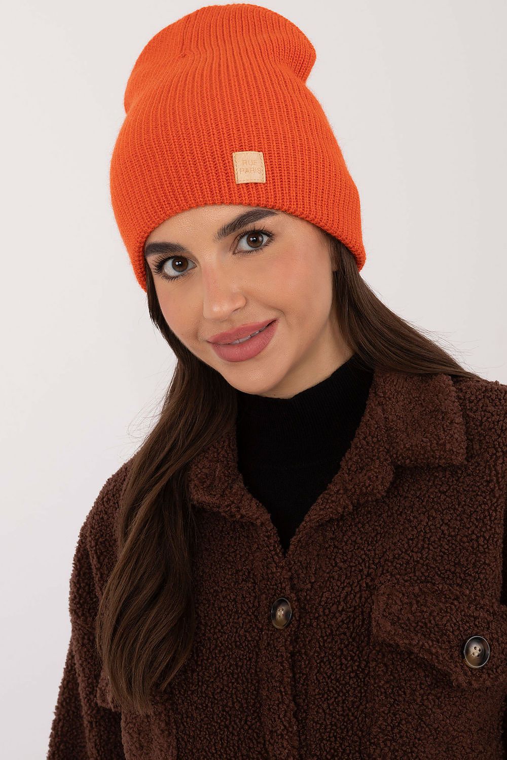   Czapka Model JK-CZ-50.25 Orange - Rue Paris 