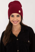   Czapka Model JK-CZ-50.25 Bordo - Rue Paris 