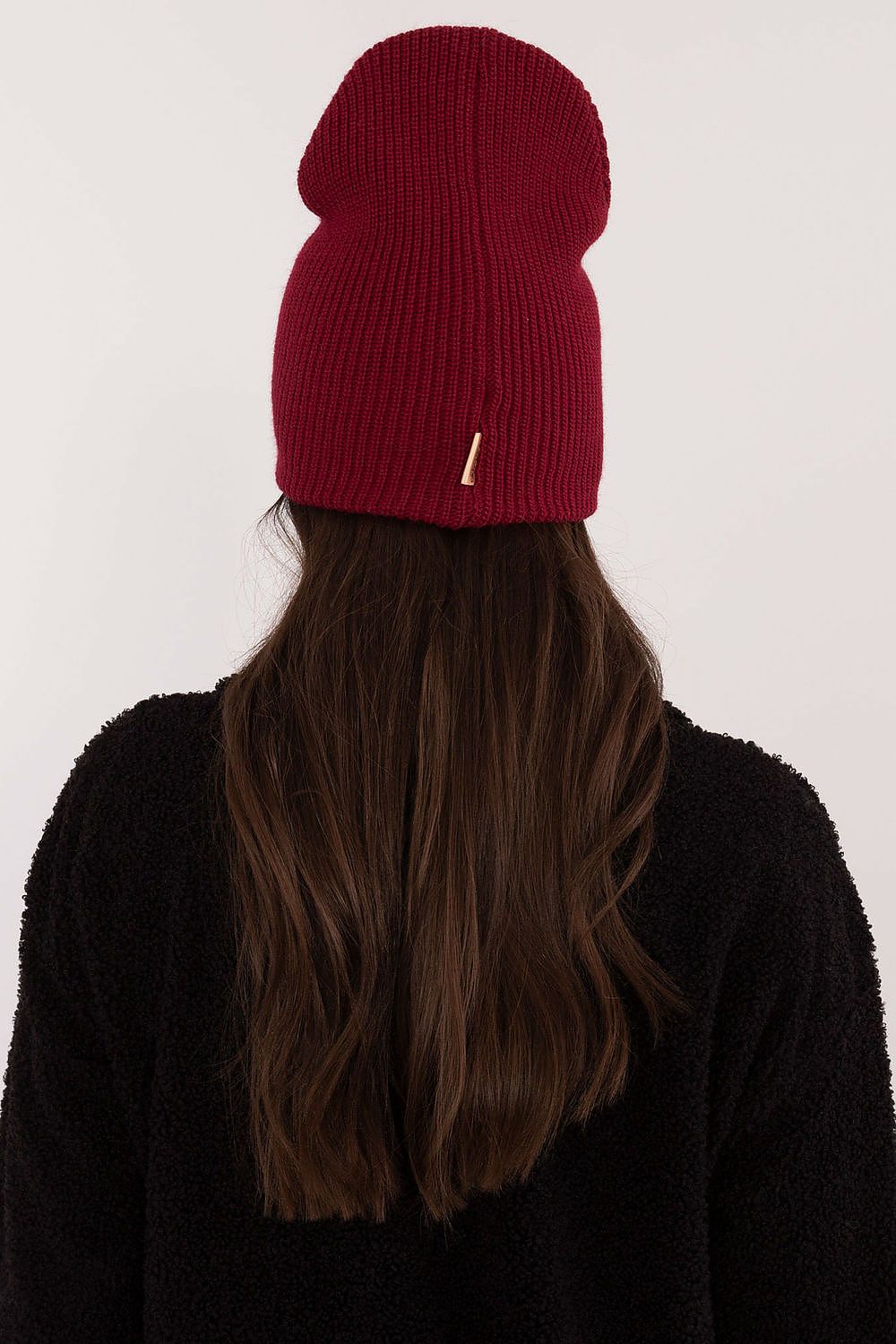   Czapka Model JK-CZ-50.25 Bordo - Rue Paris 