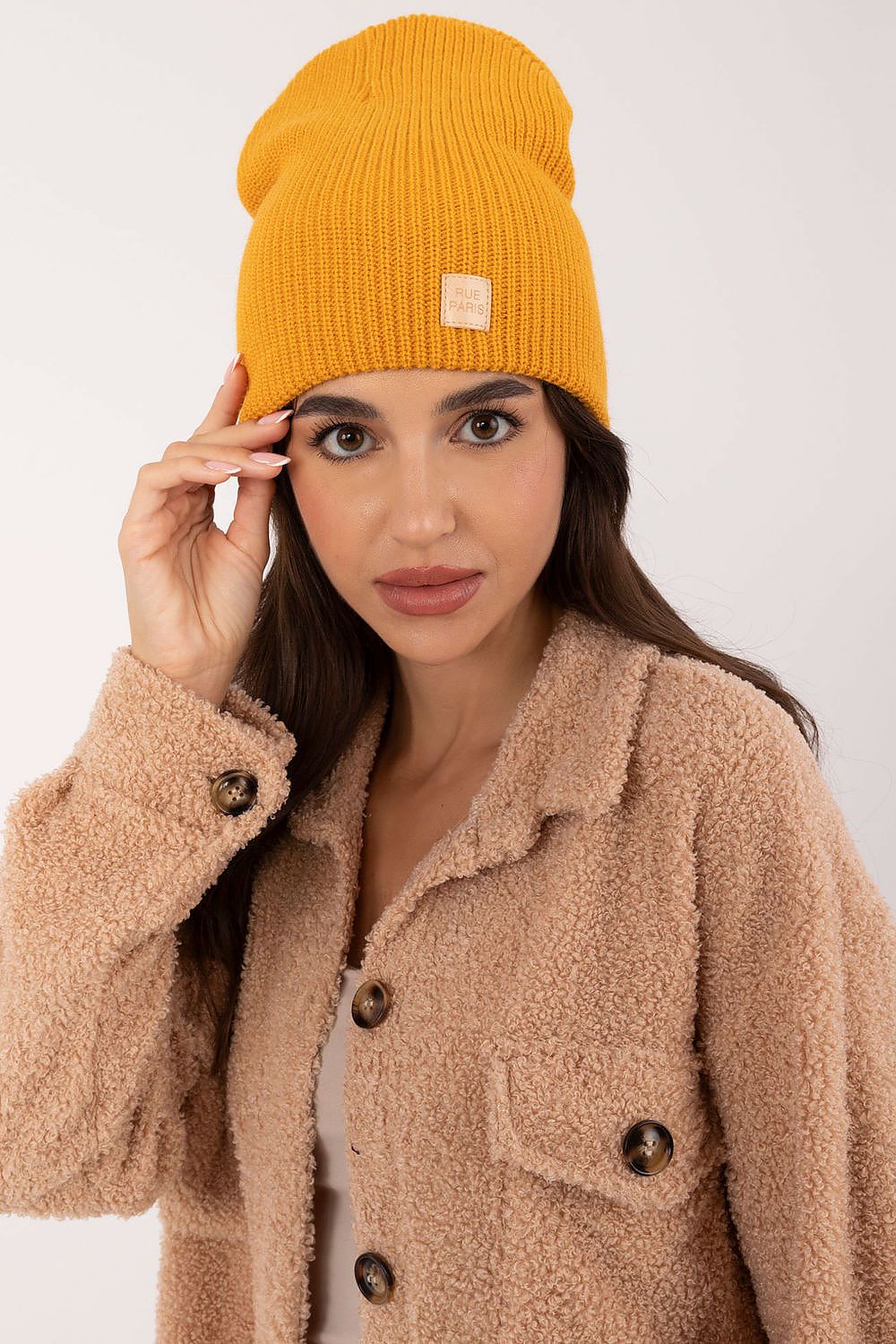   Czapka Model JK-CZ-50.25 Dark Yellow - Rue Paris 