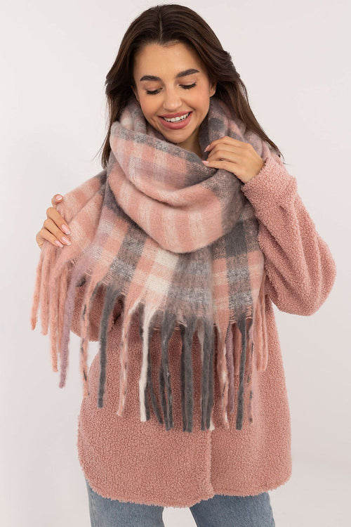   Szalik Model AT-SZ-231301.49 Grey/Pink - AT 