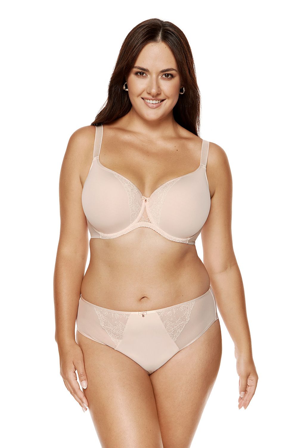  Biustonosz push up Biustonosz Usztywniany Model Charme B5 Powder Pink - Gorteks 