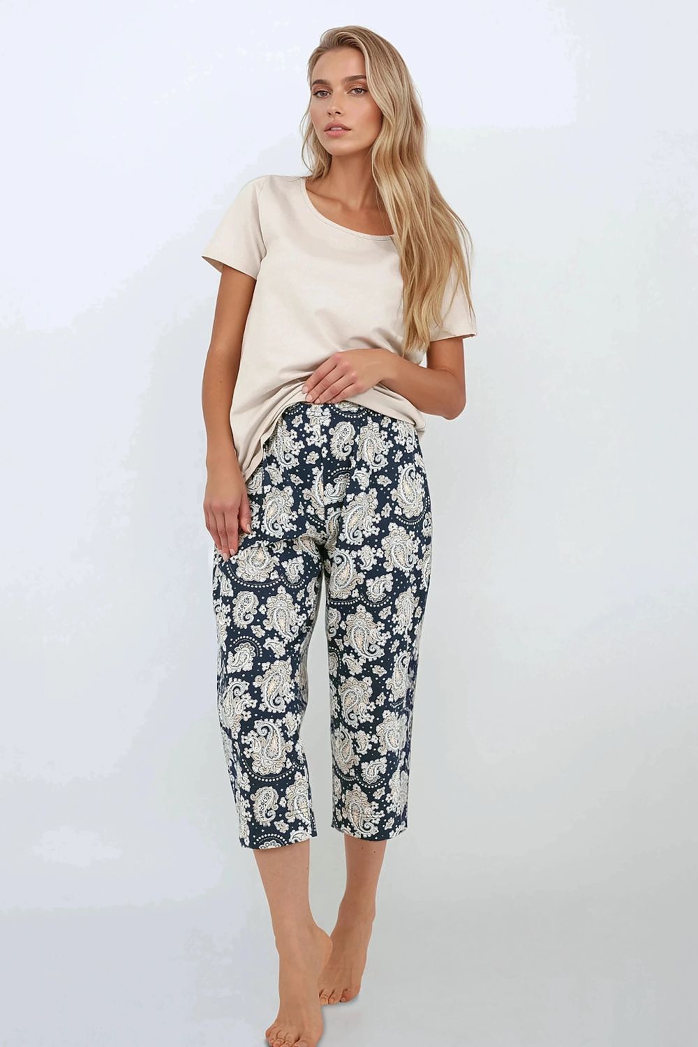  Piżama Damska Model Navy Charm 223851 Navy - Momenti Per Me 