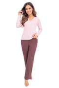 Piżama Damska Model Daphne Long 217053 Pink - Donna 