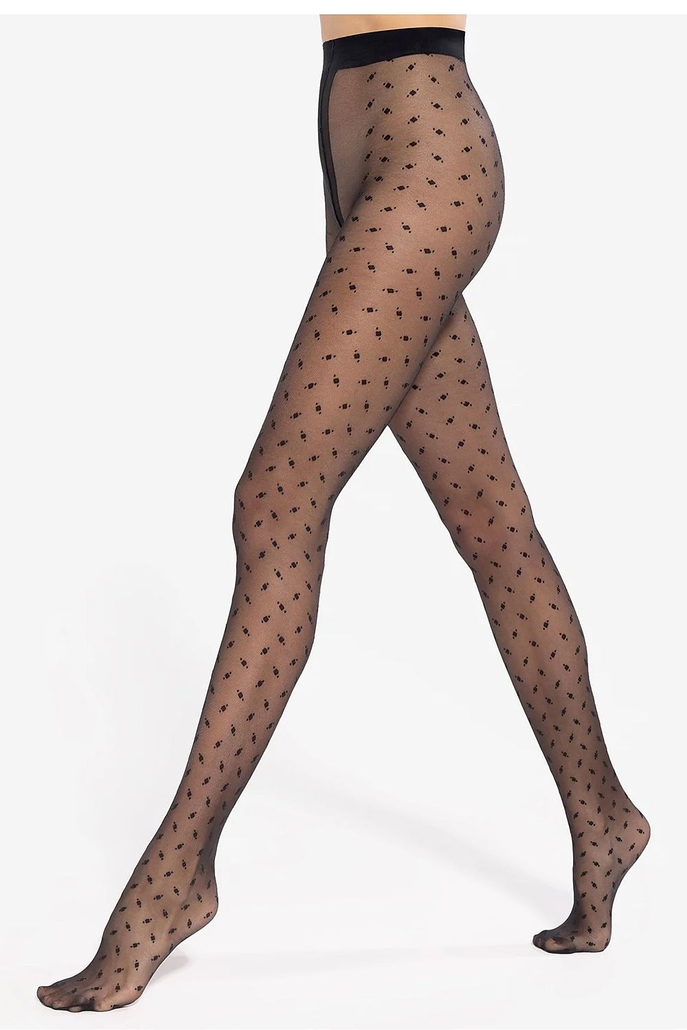   Rajstopy Model Dotsy 18 Black - Gatta 