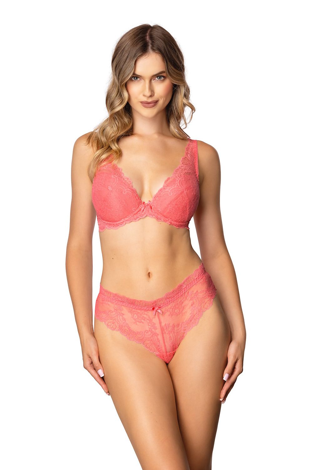  Biustonosz push up Biustonosz Push-up Model Samba  M-4008/11 Pink - Mat 