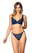  Biustonosz push up Biustonosz Usztywniany Model Gravity M-4050/22 Navy - Mat 