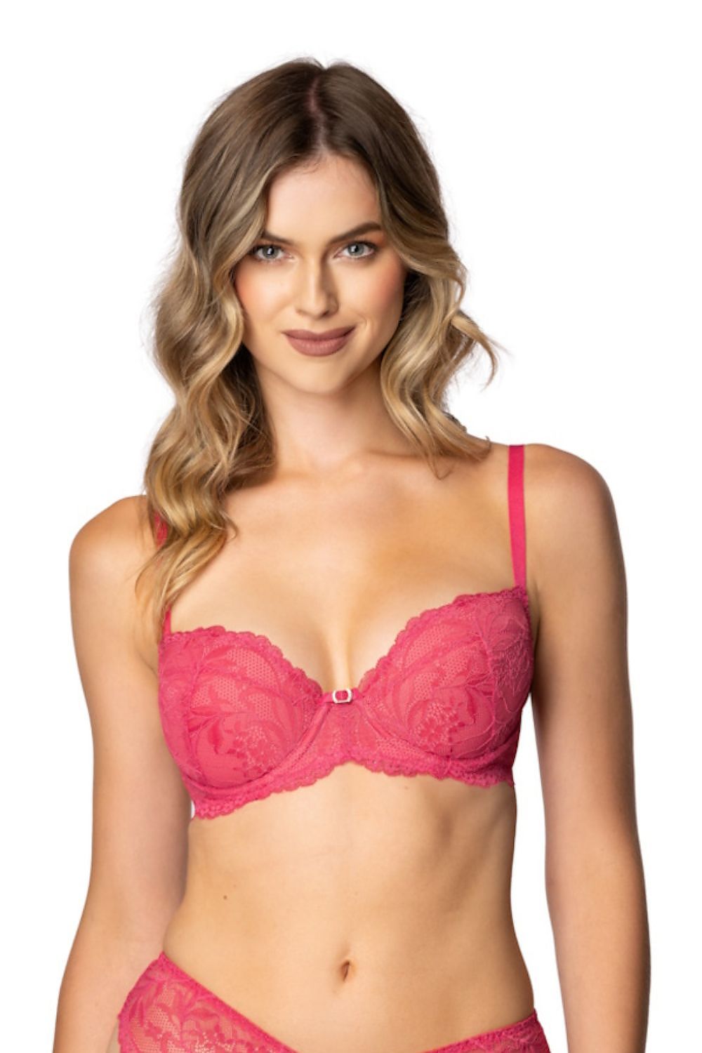  Biustonosz push up Biustonosz Push-up Model Eternal M-4028/11 Malina - Mat 