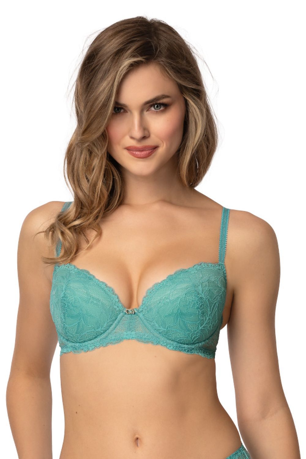  Biustonosz push up Biustonosz Push-up Model Eternal M-4028/11 Turkus - Mat 