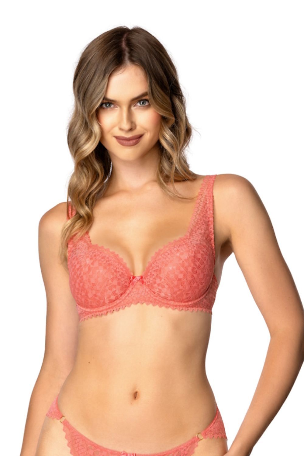  Biustonosz push up Biustonosz Usztywniany Model Gravity M-4050/22 Coral - Mat 