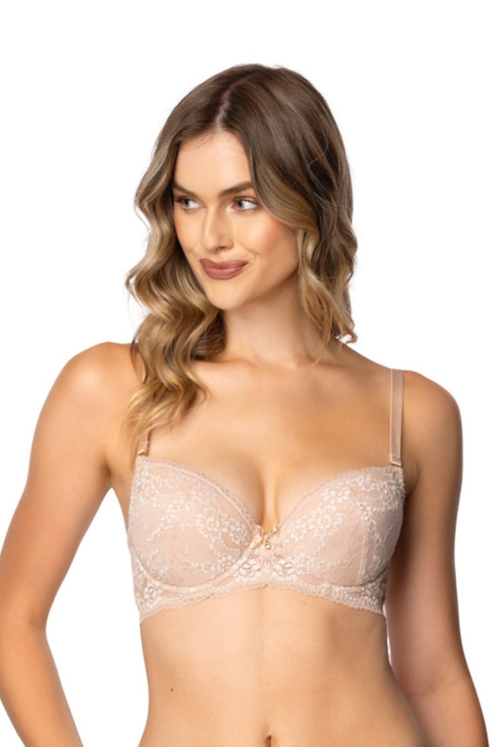  Biustonosz push up Biustonosz Push-up Model Sonnet M-4001/11 Beige - Mat 