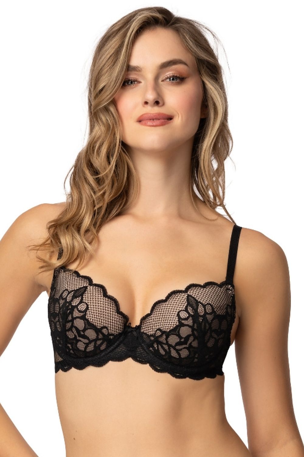  Biustonosz push up Biustonosz Push-up Model Venice M-4023/11 Black - Mat 