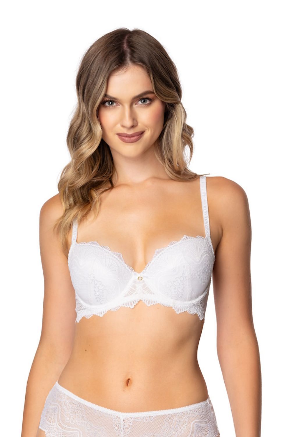 Biustonosz push up Biustonosz Push-up Model Ayrin M-4036/11 Off White - Mat 