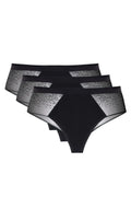  Komplet Stringi Model Hela 3pack S Black - Gorteks 