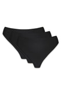  Komplet Stringi Model Blanca 3pack S Black - Gorteks 