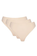  Komplet Stringi Model Blanca 3pack S Beige - Gorteks 