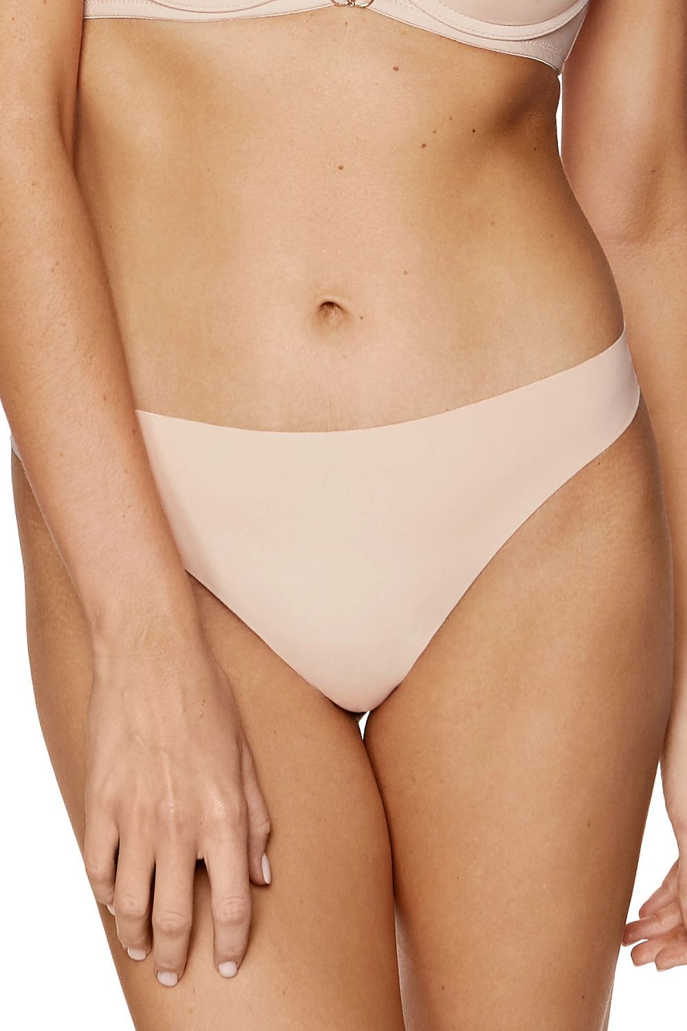  Komplet Stringi Model Blanca 3pack S Beige - Gorteks 