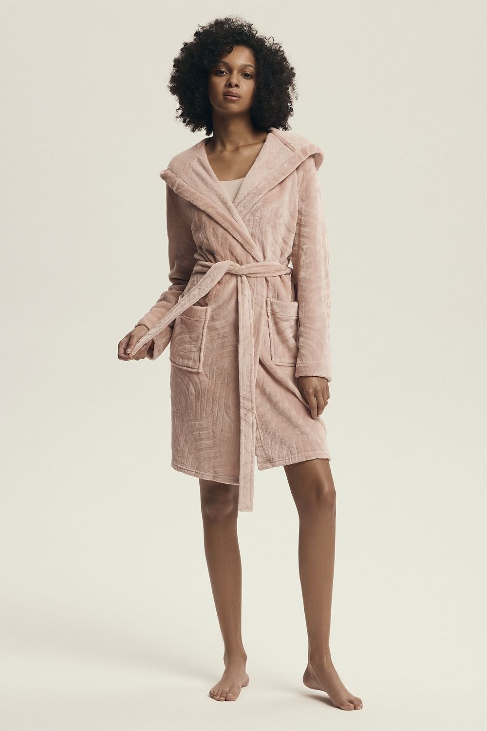  Szlafrok Damski Model Devyn 43602-39X Powder Pink - Henderson 