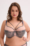 Biustonosz Soft Biustonosz Semi-Soft Model Priya Maxi 1318 Grafit/Pink - Gaia 