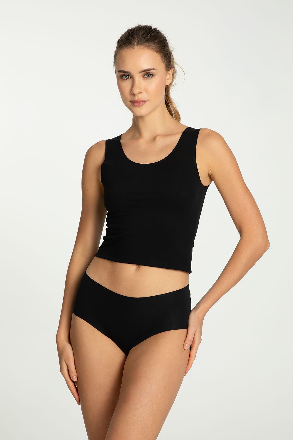  Figi Model Cotton Mood Maxi Black - Julimex 