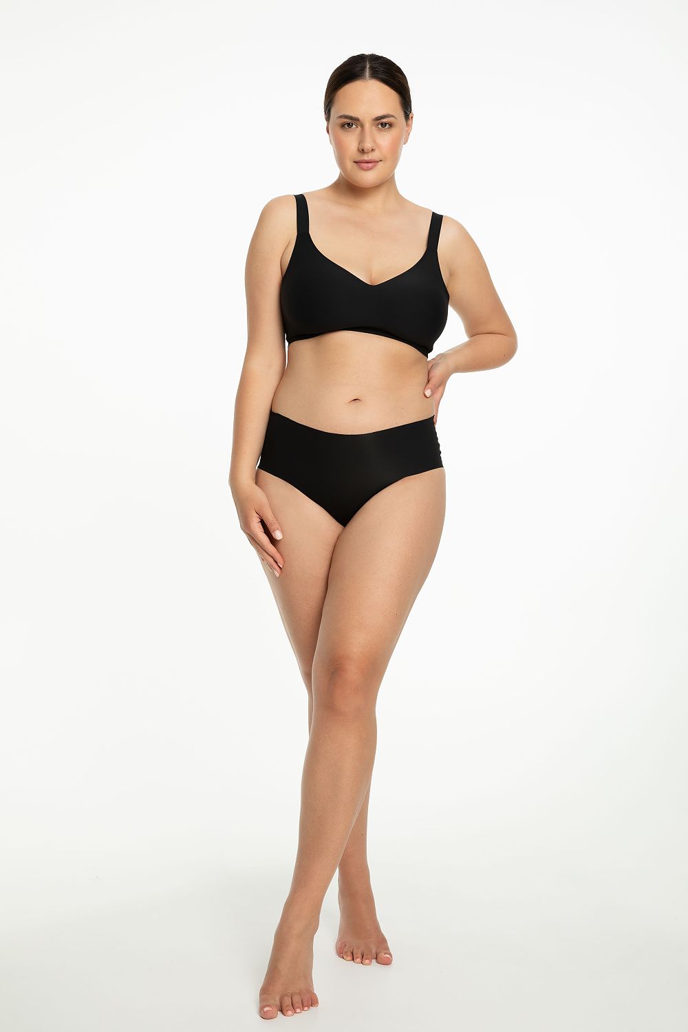  Biustonosz Soft Model Jelly Bra Comfort Black - Julimex 