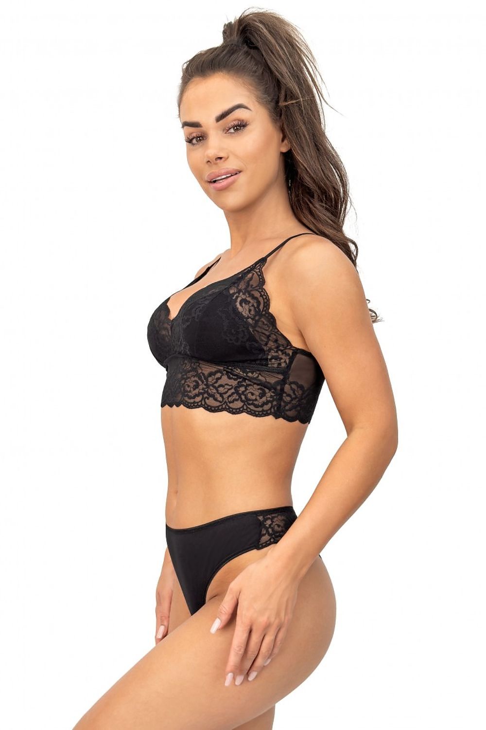  Biustonosz Soft Biustonosz Top Model 244 222546 Black - Donna 