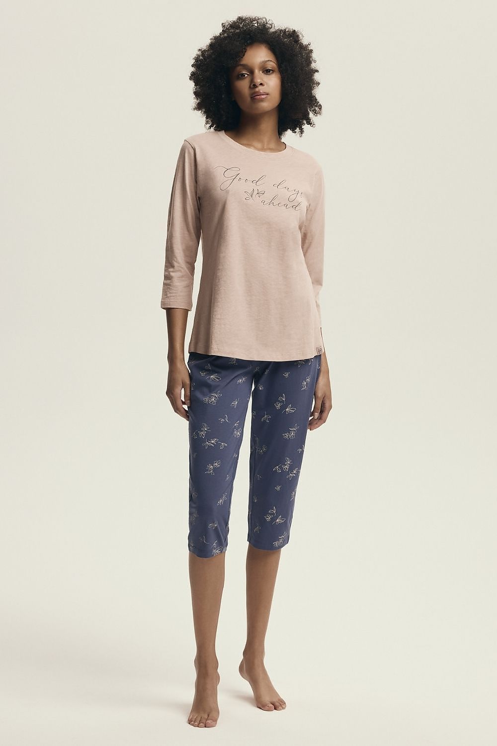  Piżama Damskie Model Delanie 43699 Powder Pink - Henderson 