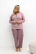   Piżama Damska Plus Size Model DU-PI-FP-500.25 Light Pink - Forever Pink 