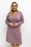   Koszula Nocna Plus Size Model DU-KN-FP-603.15P Dark Pink - Forever Pink 