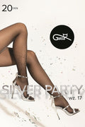   Rajstopy Model Silver Party wz.17 Nero/Silver - Gatta 